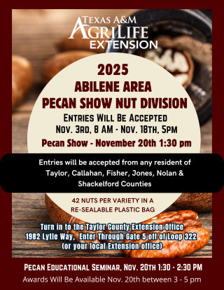 2025 Abilene Area Pecan Show